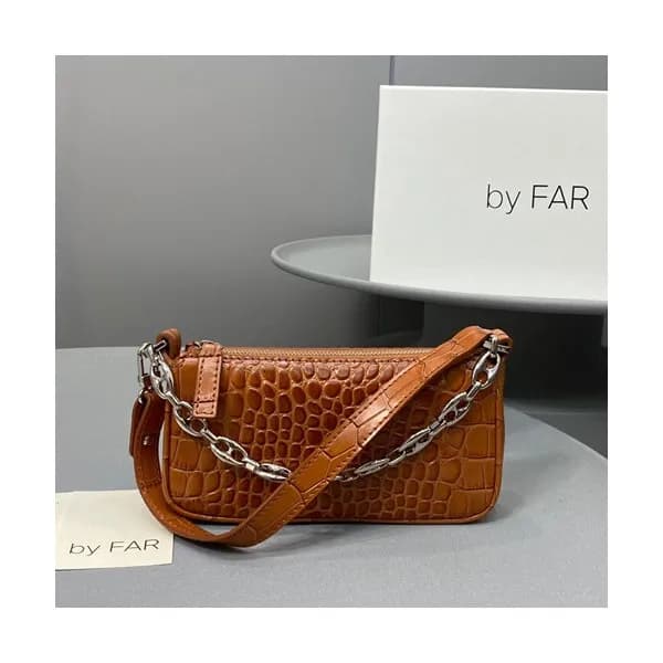 By Far 2020 Leather Tote Shoulder Bag,18cm - 바이 파 … - 1