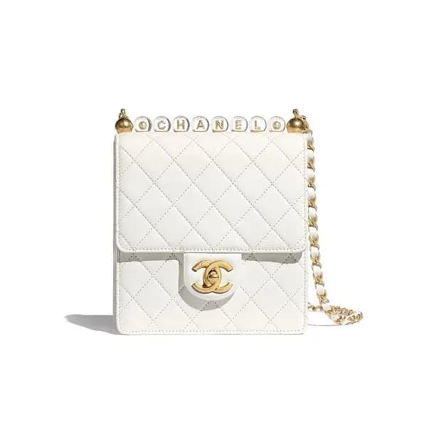 Chanel 2020 Leather Chain Shoulder Cross Bag,18CM … - 1