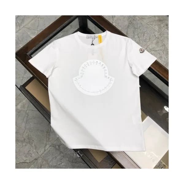 [매장판]Moncler 2020 Mens Logo Silket Crew-neck Short… - 1