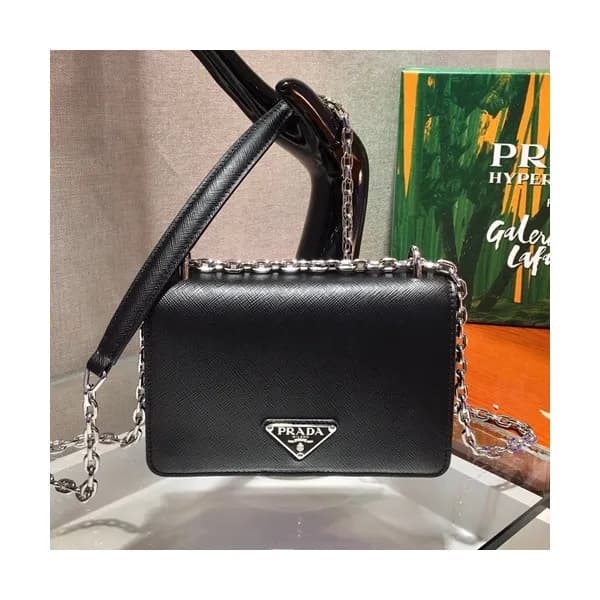 Prada 2020 Women Leather Chain Shoulder Bag ,18.5C… - 1