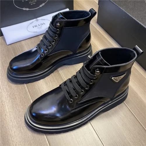 Prada 2020 Men's Leather Ankle Boots - 프라다 202… - 1