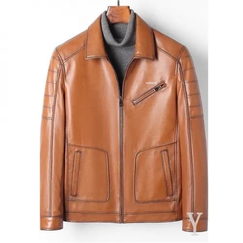 Hermes Mens Leather Jackets - 에르메스 남성 가죽 자켓 - her4… - 1