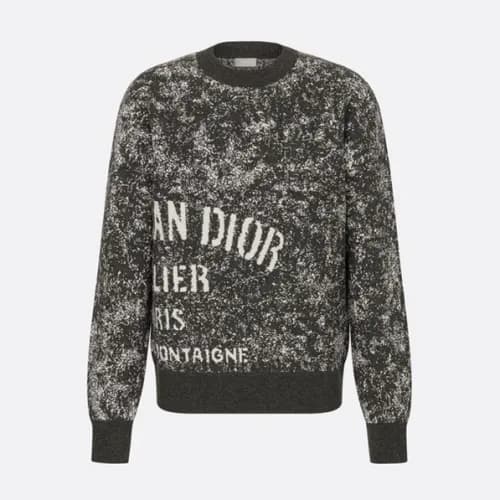 Dior 2020 Mens Retro Logo Crew-neck Sweaters - 디올 … - 1