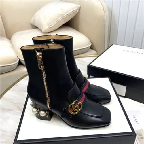 Gucci 2020 Women's Leather Ankle Boots - 구찌 20… - 1