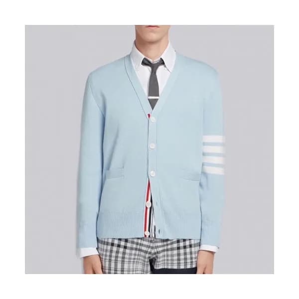 [톰브라운]Thom Browne 2021 Mens Strap V-neck Cardigan … - 1