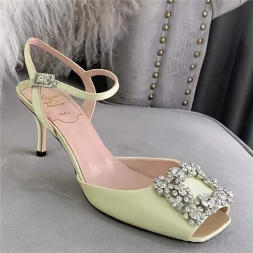 Roger Vivier 2021 Women's Silk High Heel Sanda… - 1