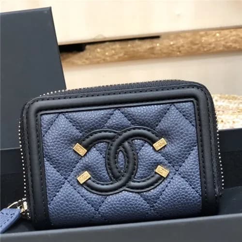 Chanel 2021 Women's Leather Coin purse/Card pu… - 1