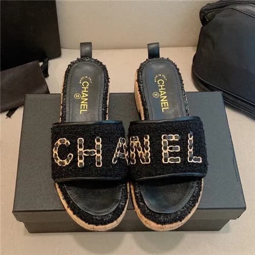 Chanel 2021 Women's Embroidery Slipper,CHAS063… - 1