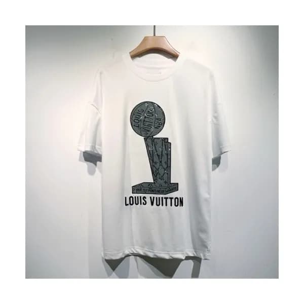 [캐쥬얼]Louis vuitton Mm/Wm Logo Short Sleeved Tshir… - 1