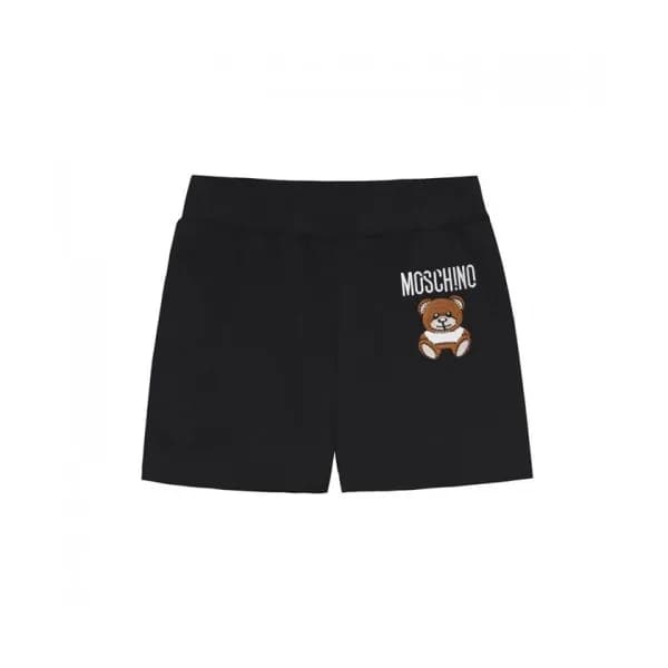 Moschino Womens Logo Cotton Training Half-pants B… - 1