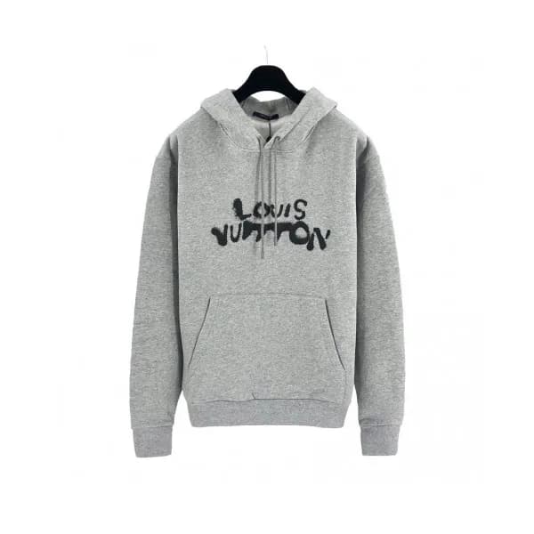 Louis vuitton Mens Casual Cotton Hoodie Gray - 루이… - 1