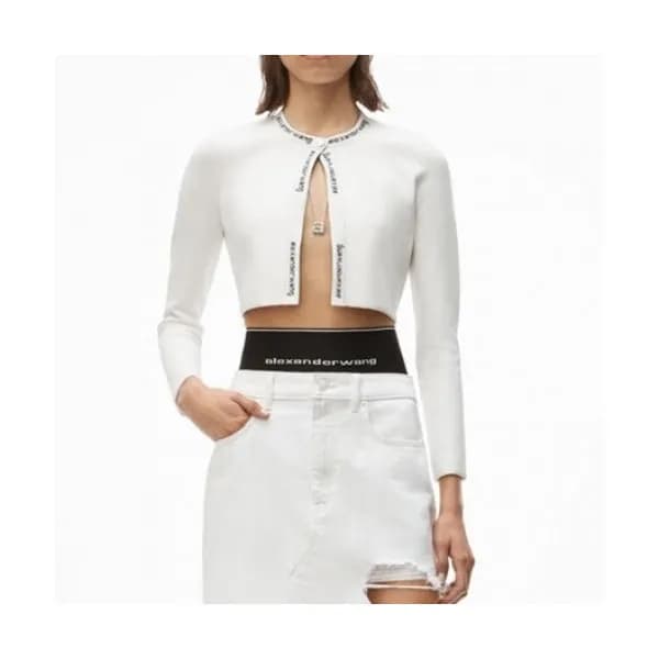 Alexander wang Womens Modern Cardigan White - 알렉산… - 1