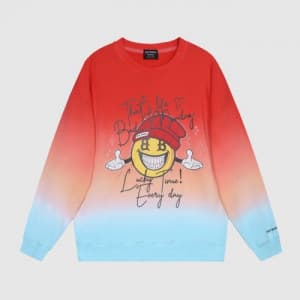 BAD MONDAY Mm/Wm Logo Oversize Cotton Thirts Blu…