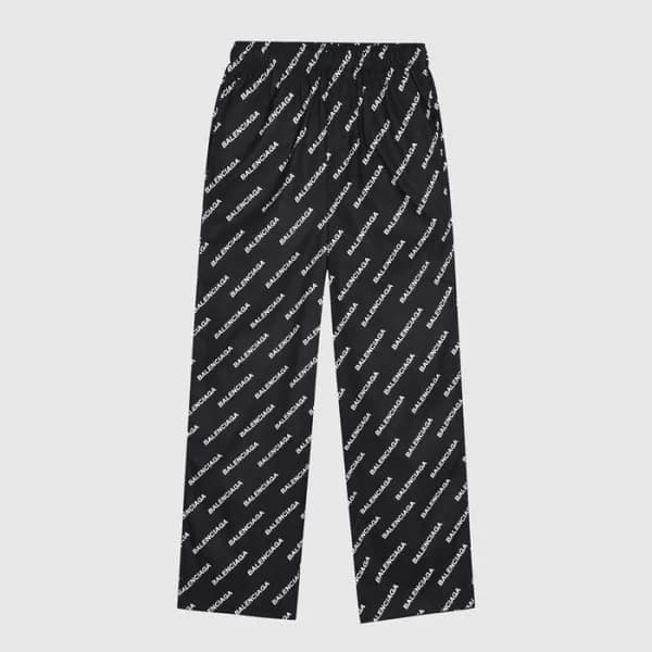 발렌시아가 남성 캐쥬얼 블랙 팬츠 - Mens Black Pants - bal01399x - 1