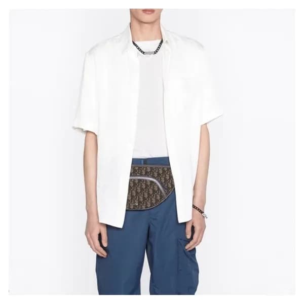 디올 남성 화이트 폴로 반팔티 - Mens White Tshirts - dio01868x - 1
