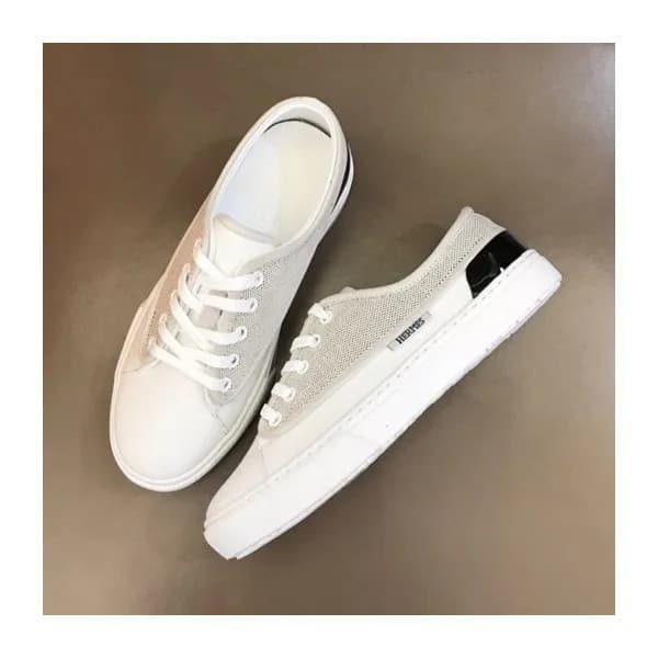 에르메스 남성 클래식 그레이 스니커즈 - Mens Gray Sneakers - her078… - 1
