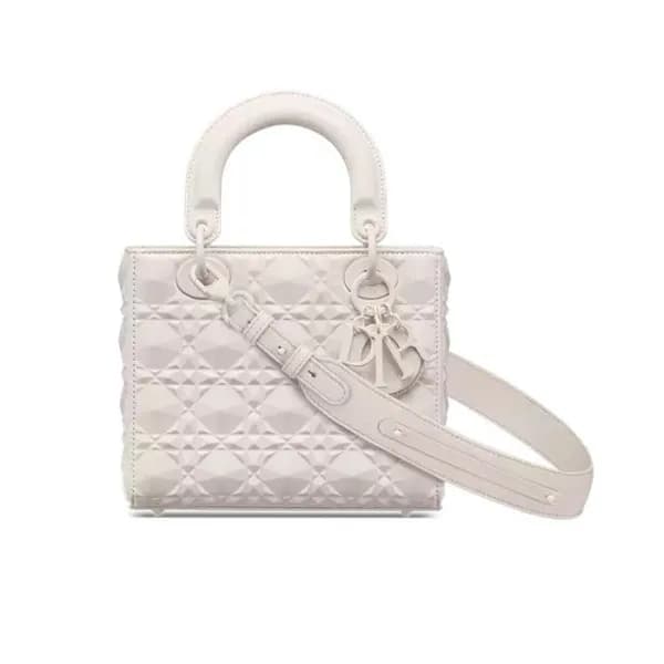 디올 여성 화이트 다이아몬드 레이디백 - Womens White Lady Bag - dio… - 1