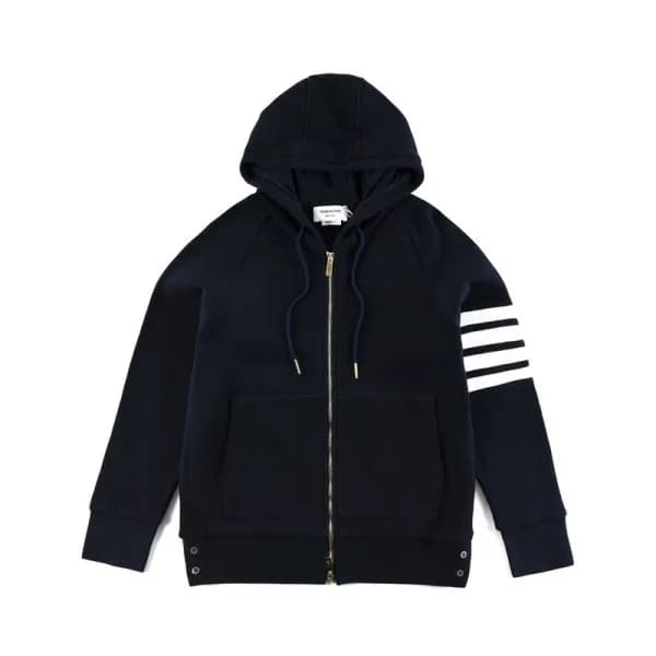 톰브라운 남성 캐쥬얼 네이비 후드티 - Thom Browne Mens Navy Hoodie… - 1