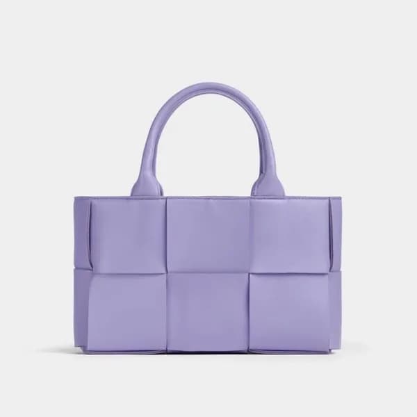 보테가베네타 여성 에코 퍼플 토트백 - Bottega Veneta Womens Purple… - 1