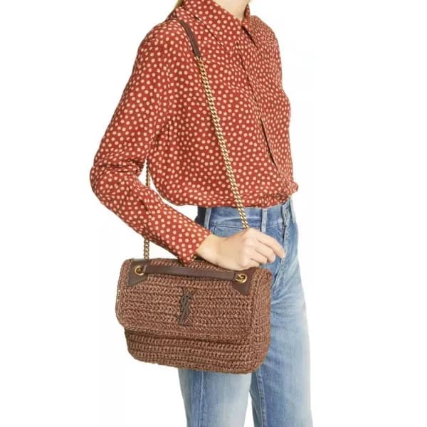 입생로랑 여성 브라운 숄더백 - Saint Laurent Womens Brown Shoul… - 1