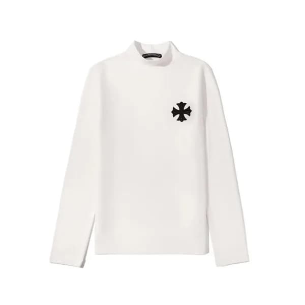 크롬하츠 남성 화이트 긴팔티 - Chrome Hearts Mens White Tshirts… - 1