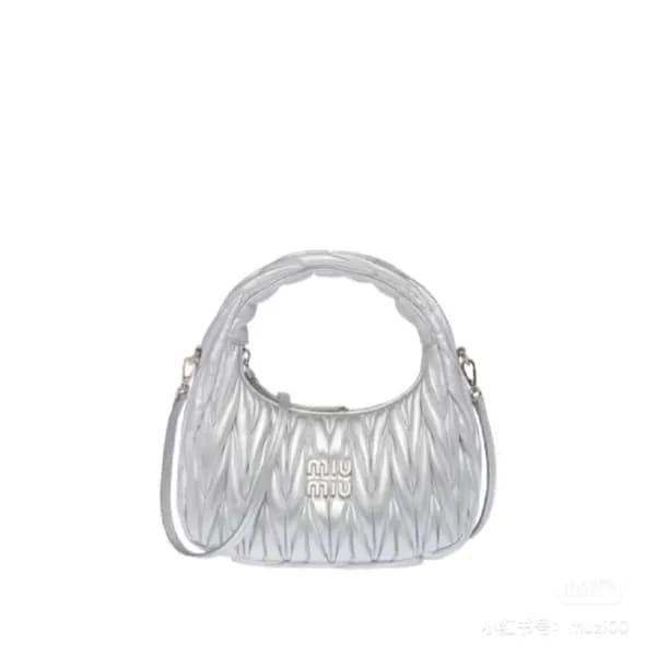 미우미우 여성 실버 크로스백 - Miumiu Womens Silver Cross Bag -… - 1