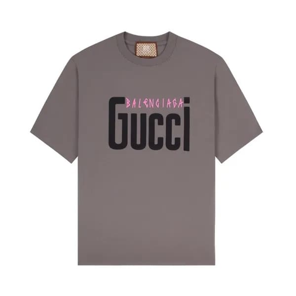 구찌 남/녀 그레이 크루넥 반팔티 - Gucci Unisex Gray Short sleev… - 1