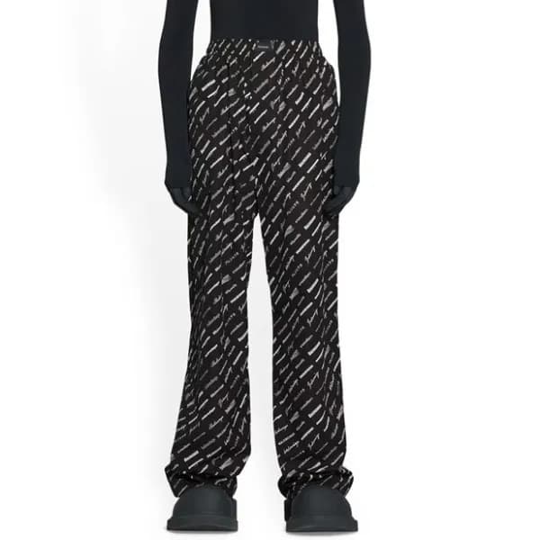 발렌시아가 남성 캐쥬얼 블랙 팬츠 - Balenciaga Mens Black Pants -… - 1