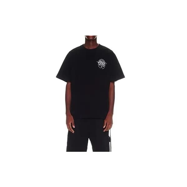 오프화이트 남성 모던 블랙 반팔티 - Off white Mens Black Short sl… - 1