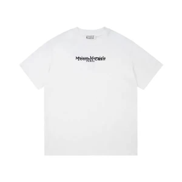 메종마르지엘라 남/녀 크루넥 화이트 반팔티 - Maison Margiela Unisex W… - 1