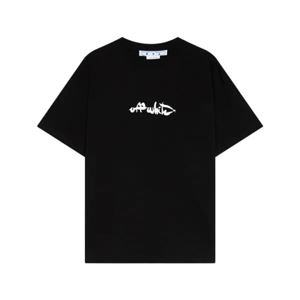 오프화이트 남성 모던 블랙 반팔티 - Off white Mens Black Short sl… - 1