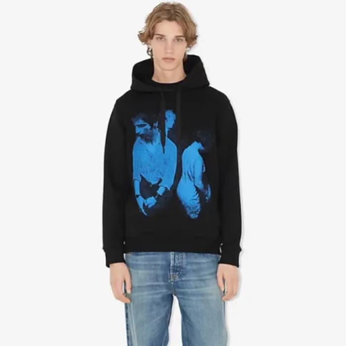 버버리 남성 블랙 후드티 - Burberry Mens Black Hoodie - bu341… - 1