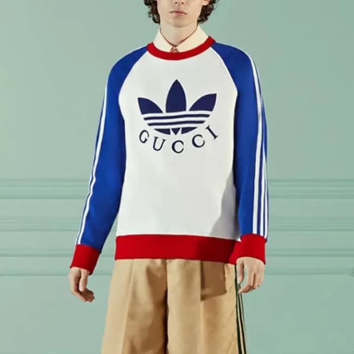 구찌 남성 화이트 크루넥 스웨터 - Gucci Mens White Sweaters - gu… - 1