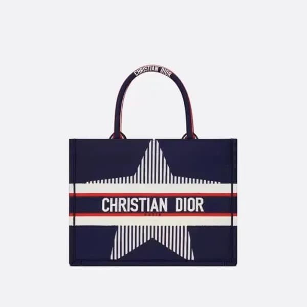 디올 여성 네이비 북토트 - Dior Womens Navy Book Tote - dib68… - 1
