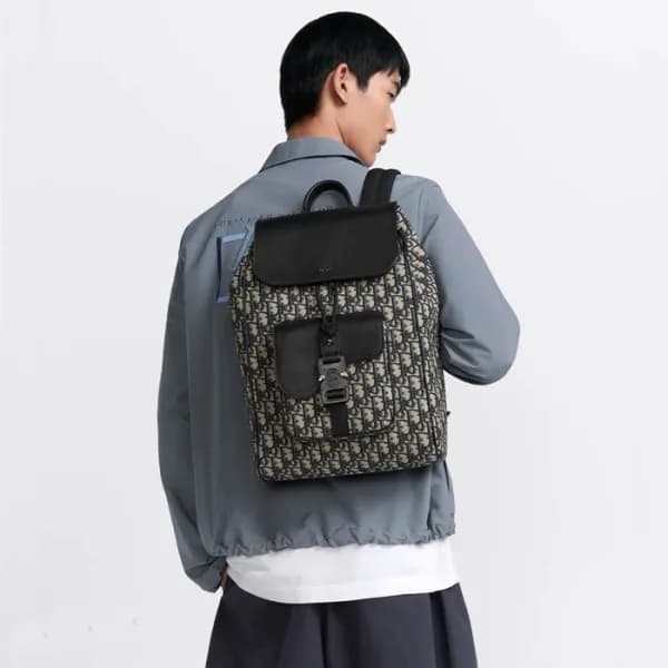 디올 남성 네이비 백팩 - Dior Mens Navy Back Pack - dib1617x - 1