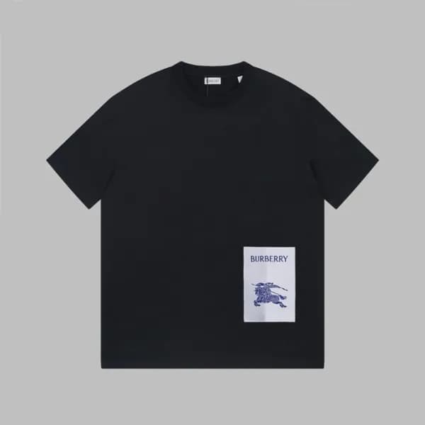 버버리 남성 블랙 반팔 티셔츠 - Burberry Mens BLack Tshirts - b… - 1