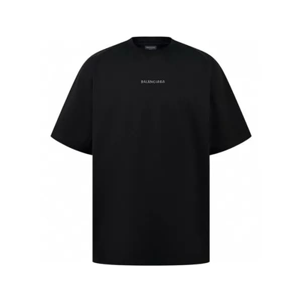발렌시아가 남성 블랙 반팔 티셔츠 - Balenciaga Mens Black Tshirts… - 1