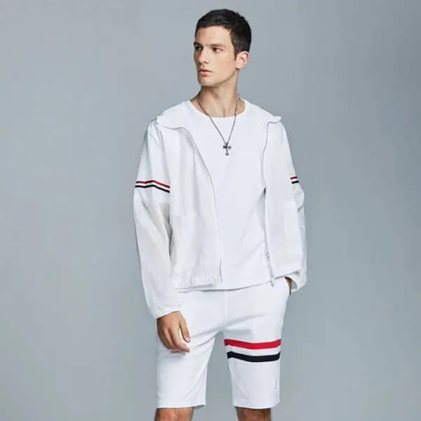 톰브라운 남성 클래식 반바지 - Thom Browne Mens Classic Half-pa… - 1