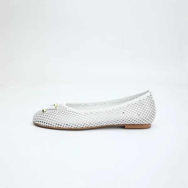 루이비통 여성 화이트 플렛 - Louis vuitton Womens White Flats … - 1