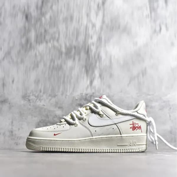 Stussy x Nike Air Force107 남/녀 로우 스니커즈 - Stussy x … - 1