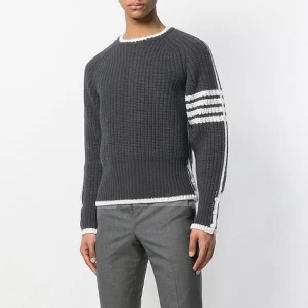 톰브라운 남성 라운드 스웨터- Thom Browne Mens Round Sweater - … - 1