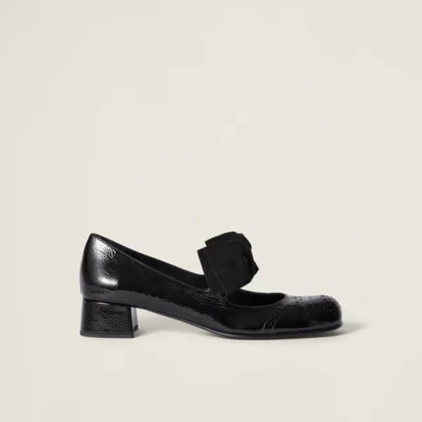 미우미우 여성 메리제인 구두 - Miumiu Womens Black Shoes - mis3… - 1