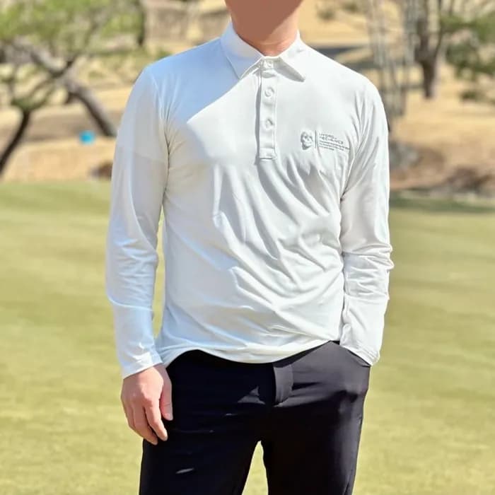 [Amazing Cre] 어메이징크리 남성 아이언헤드 백로고 롱슬리브 티셔츠 - gol16… - 1