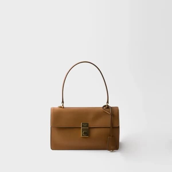 프라다 여성 프라다 소프트 사운드 미디엄 가죽 숄더백 1BN023 - Prada Women… - 1