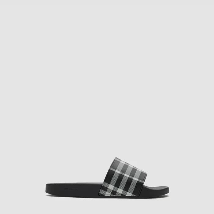 버버리 남성 체크 슬라이드 - Burberry Mens Check Slides - bus7… - 1
