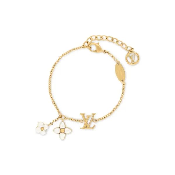 루이비통 여성 골드 팔찌 - Louis vuitton Womens Floragram Bra… - 1