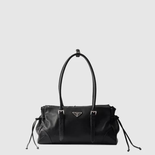프라다 여성 보니 미디엄 앤티크 가죽 토트백 1BG628 - Prada Womens Bon… - 1
