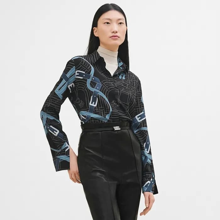 에르메스 여성 실크 셔츠 - Hermes Womens Silk Shirts - prc137… - 1