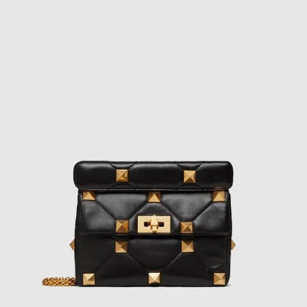 발렌티노 여성 미디엄 로만 스터드 체인 숄더 백 - Valentino Womens Medi… - 1