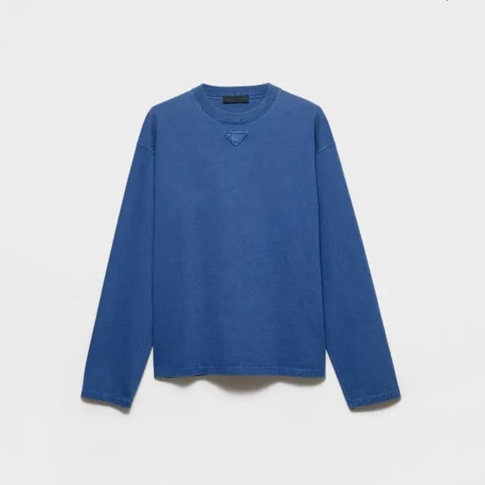 프라다 남성 라운드 긴팔티 - Prada Mens Round Tshirt - prc1407… - 1